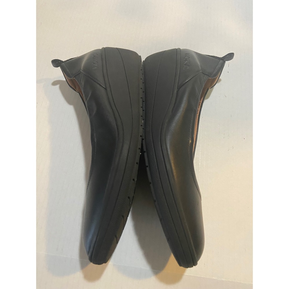 Vionic Black Leather Wedge Jacey Womens Size 10 Comfort Orthotic Shoes - Picture 7 of 10